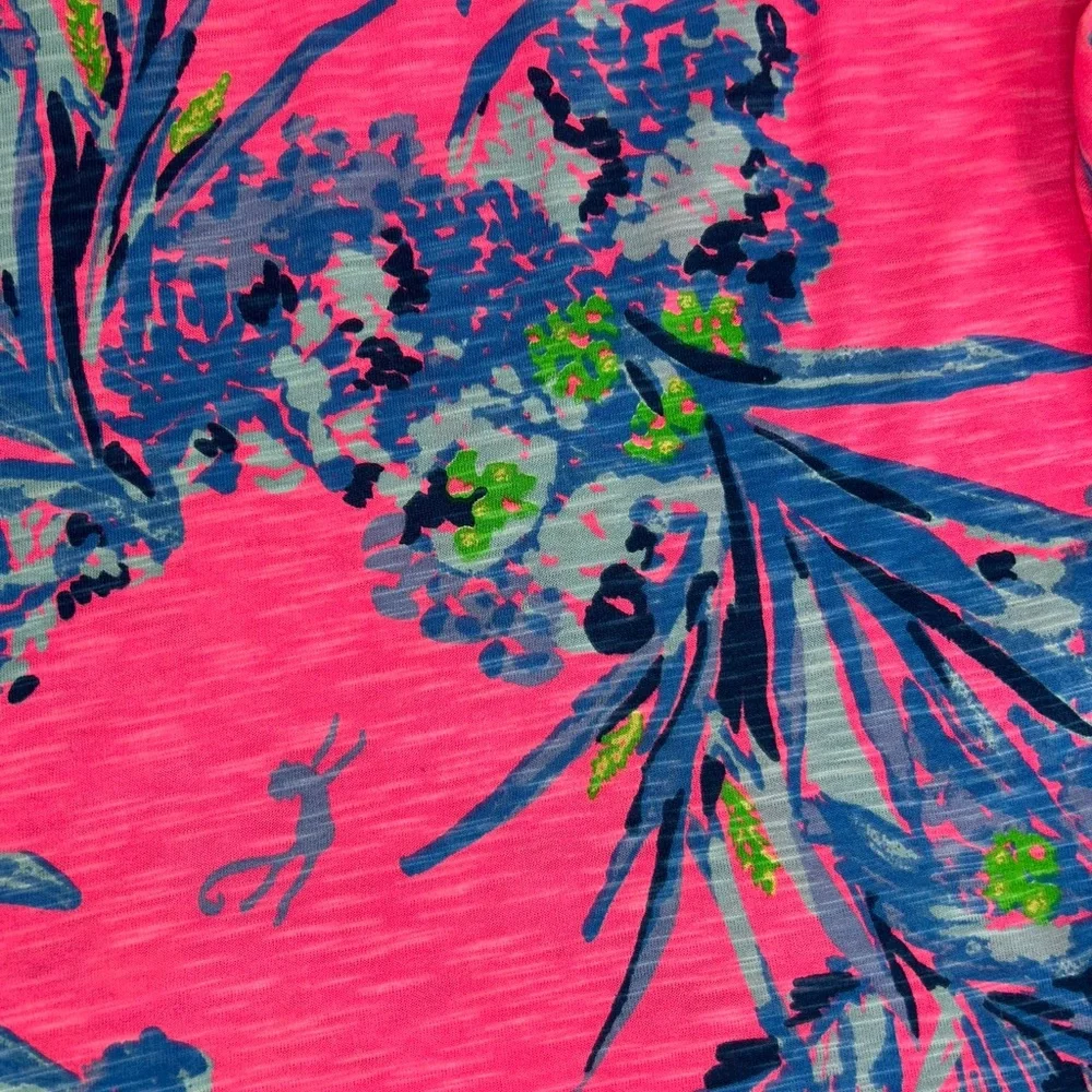Lilly Pulitzer Pink and Bright Blue Dress - Picture 4 of 5